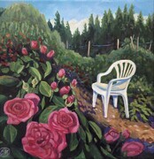 Chair and Roses
